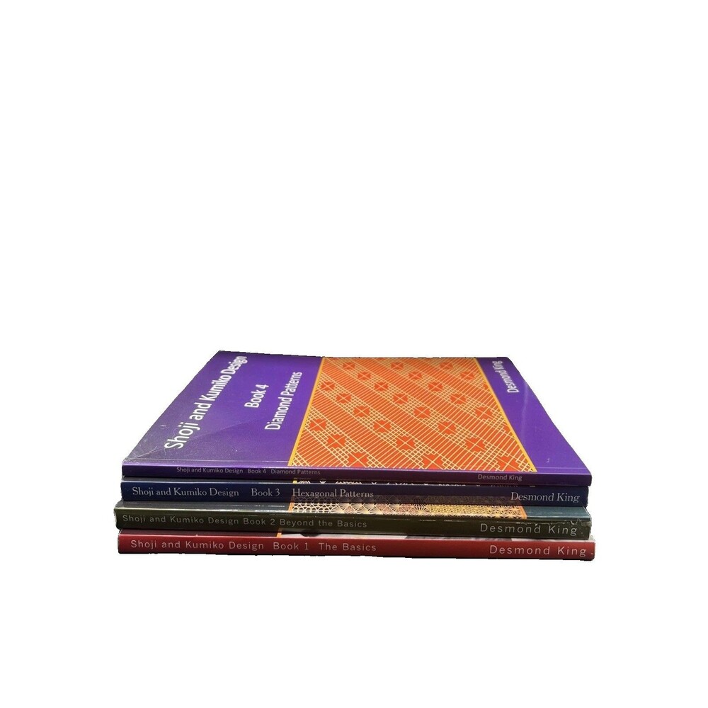 Shoji And Kumiko Design Book Set. Book 1,2,3,4. The Basics, Beyond, Hexagonal,